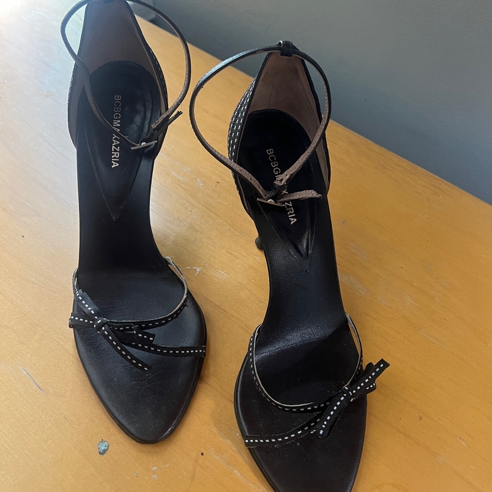 BCBG strappy heels